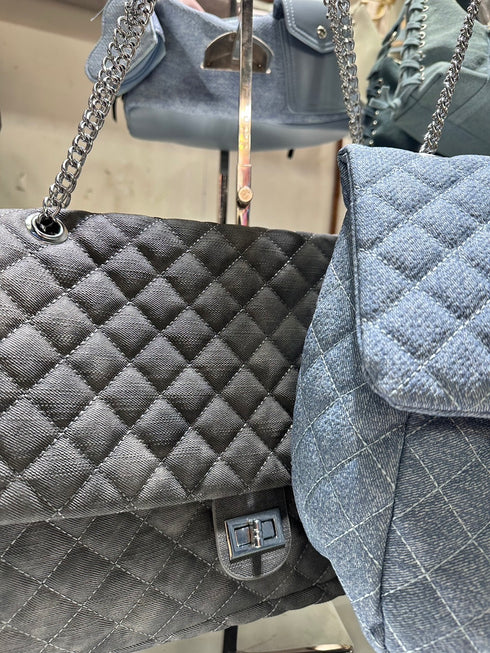 Women Fashionable Denim Messenger With Adjustable Shoulder Strap